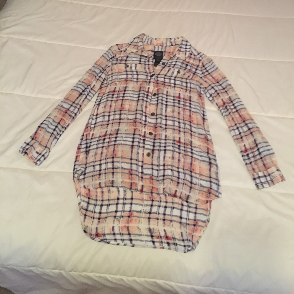 Harley Davidson Plaid tunic shirt